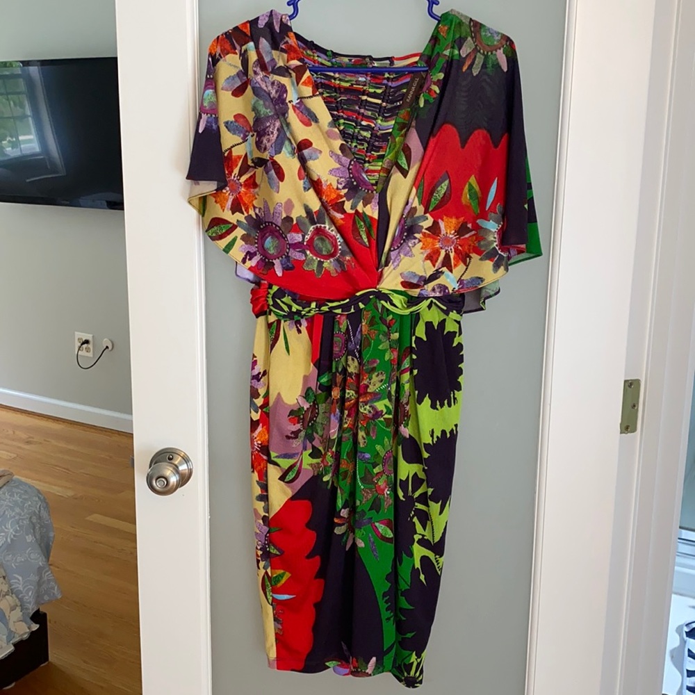 Ranna Gill for Anthropologie beautiful multicolor floral small dress